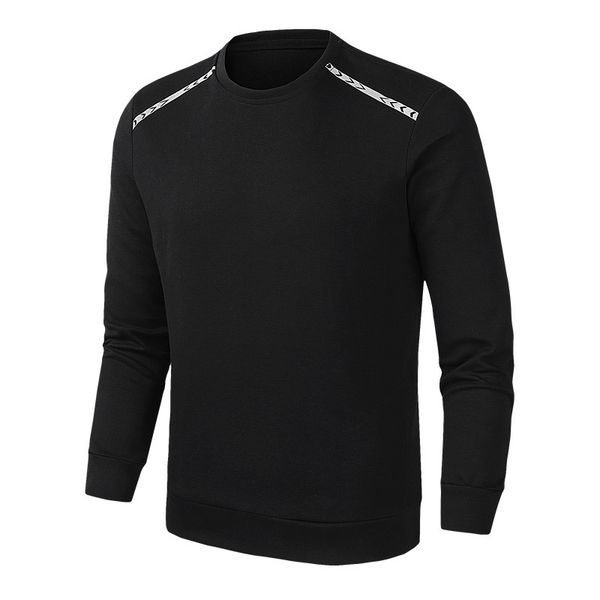 

men's sweatshirt new autumn fashion hoodies young male casual thin coat man brand o collar pullover coat quality clothing, Black