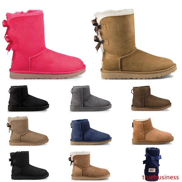 

2020 designer australia women boots classic snow fur boot ankle sfor winter triple black chestnut navy blue red fashion women shoe