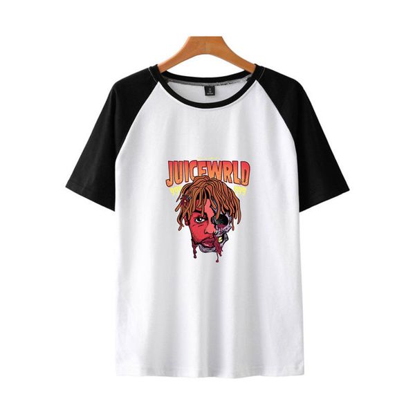 

сок wrld женщин людей футболки с коротким рукавом мужчины женщины crew neck тройники лоскутная desinger печать tops, White;black