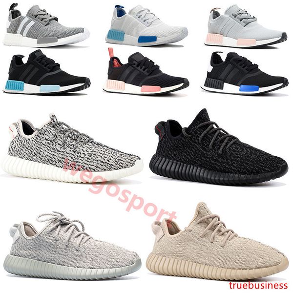 

kanye west v1 moonrock turtle dove men designer shoes nmd r1 triple white black peach women running sneakers with stock x