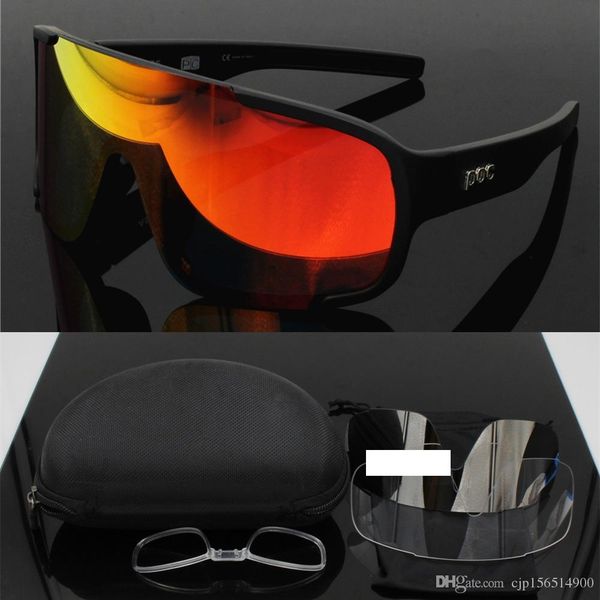 

poc brand aspire 3 lens airsoftsports cycling sunglasses men women sport mtb mountain bike glasses eyewear gafas ciclismo, White;black
