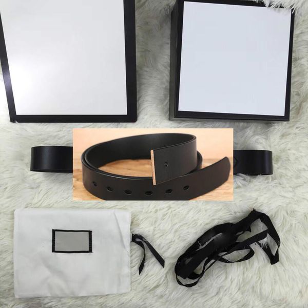 

designer belts with hole men metal gold buckle belt fashion mens leather belts women designer belts luggage strap waistband, Black