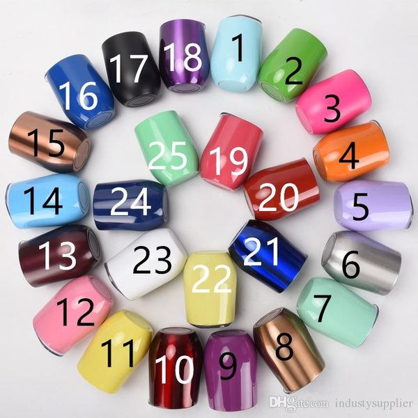 

12oz stainless steel egg cups wine glass double wall vacuum thermos flask coffee beer mug egg tumblers water bottle a06