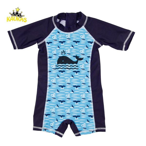 

kavkas whale printing baby swimwear infant one pieces sunscreen boys summer swimming clothes surfing newborn baby boys swimsuit, Black