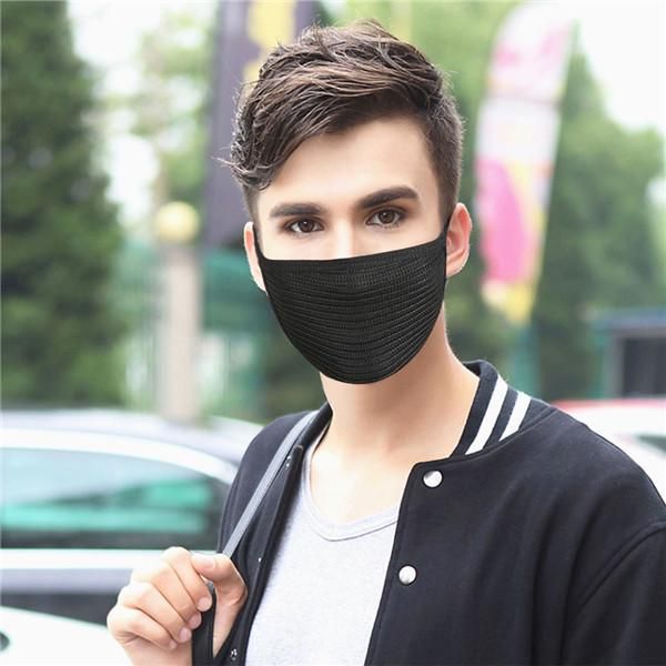 

anti dust face cover pm2. 5 респиратор пылезащитный антибактериальный моющийся многоразовый лед шелк хлопчатобумажные маски взрослый ребенок