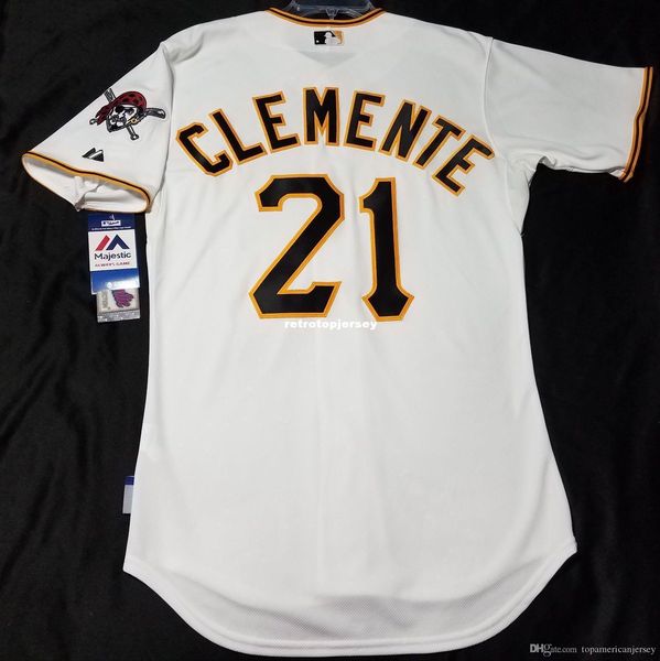 

majestic pittsburgh #21 roberto clemente coolbase jersey mens stitched wholesale big and tall size xs-6xl baseball jerseys, Black;blue