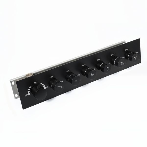 

big water flow shower controller black thermostatic shower faucets wall mounted shower mixer valve brass control showers