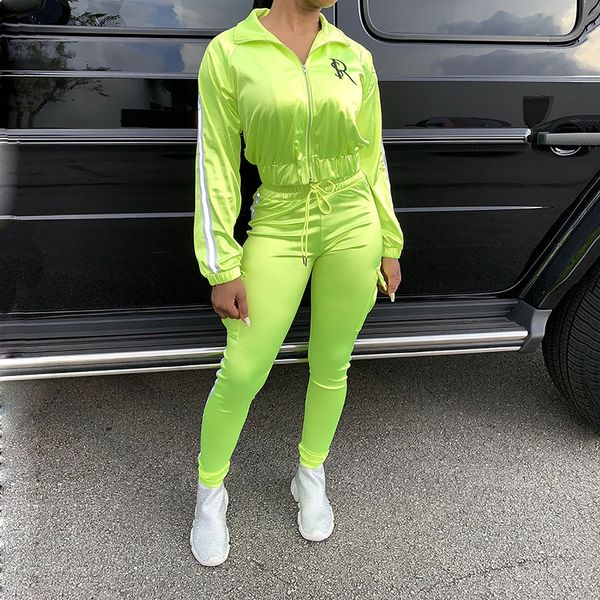 

2019 women's long sleeve sports suit, Gray