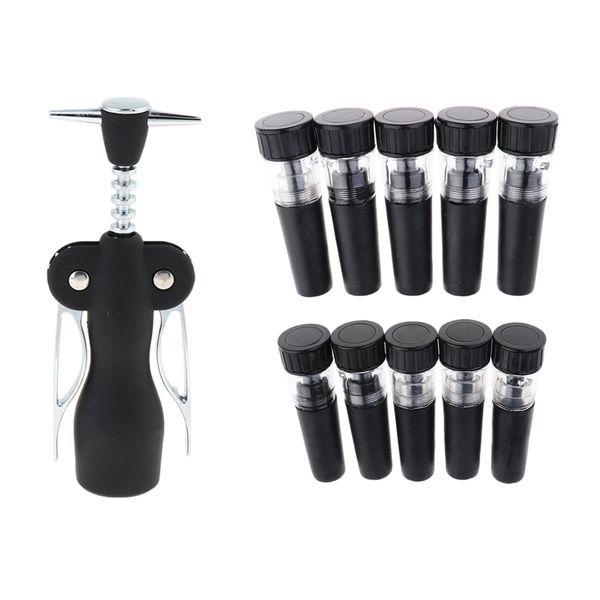 

10pcs vacuum wine bottle sers + multifunctional wine opener