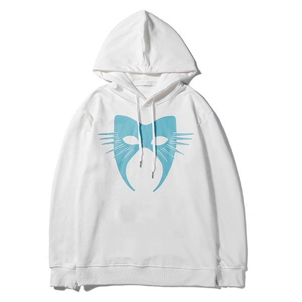 

2019 wear brand sweatshirt mask letters printing sweater mens designer hoodies pullover sports casual 2019 autumn ljj98282, Black