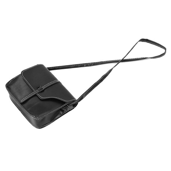 

new-women girl shoulder bag briefcase faux leather crossbody tote bag (black