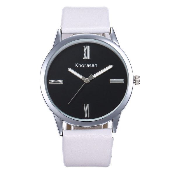 

style fashion women's luxury leather band analog quartz wristwatch golden ladies watch women dress reloj mujer black clock, Slivery;brown