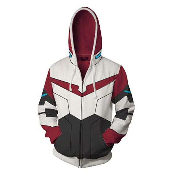 

voltron 3d printed hoodies men teenager clothing hooded sweatshirts cosplay pullovers, Black