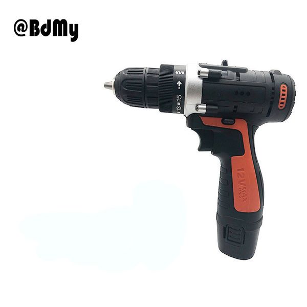 

bdmy 12vcordless lithium electric drill double speed screwdriver electric drill mini household combination tool