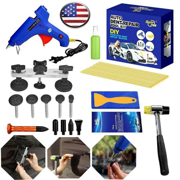 

17pc car repair pdr tools auto diy body paintless dent removal kits dent puller