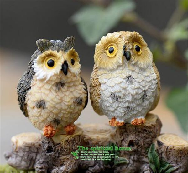 

landscape owl doll resin fairy home garden diy decor micro ornaments decoration