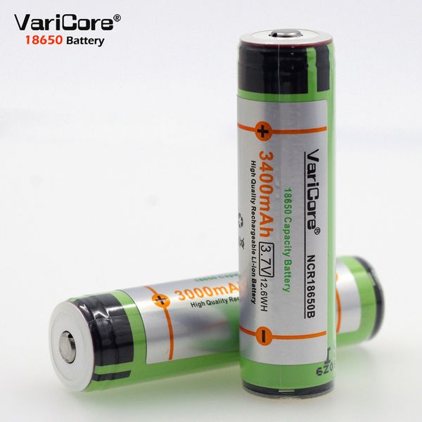 

original varicore protected for 18650 3400mah battery ncr18650b with original new pcb 3.7v suitable for flashlights