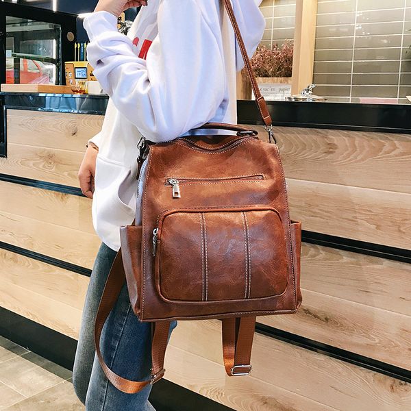 

женская рюкзак 2019 новый ins супер огонь отдыха студенческая сумка simple женская мода рюкзак