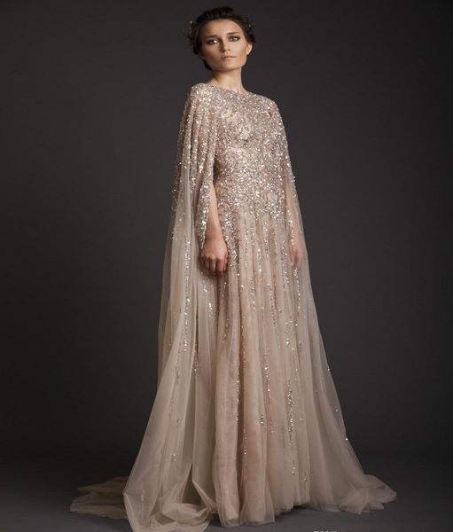 

a-line evening dresses crew champagne see-through tulle bridal gowns appliques beads watteau dresses plus size prom dresses dh4170, Black;red