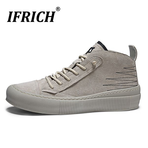 

original high men casual shoes wearable men rubber soles casual shoe flat leather sneakers designer youth shoe, Black