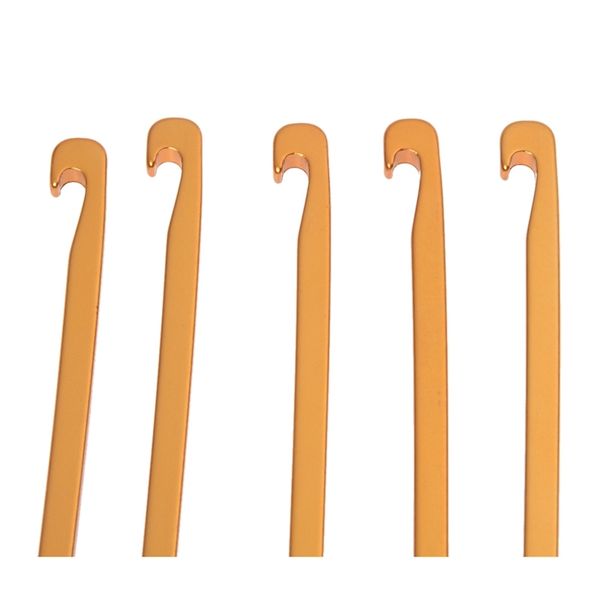 

5pcs piles of needle tent pegs tent ultra light aluminum - gold tents and shelters