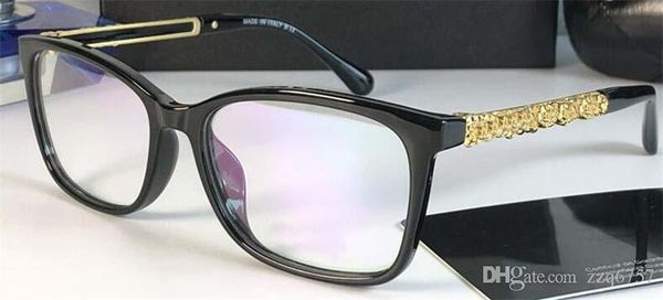 

новые лучшие продажи моды оптические очки женщины квадратная простая рамка популярный щедрый случайный стиль прозрачная рамка объектива 3344, Black