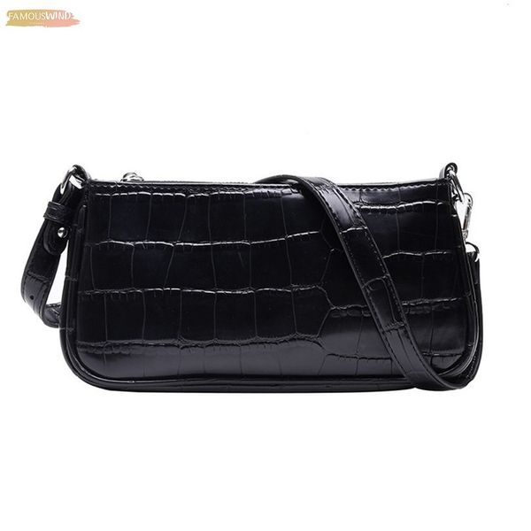 

2020 women crocodile bag bolsas designer handbags ladies leather handbags stone messenger purse baguette tote bags