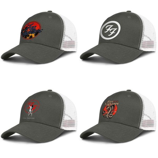 

foo fighters jr circle palm tree logo t junior army-green for men and women trucker cap ball design designer sports mesh hats logo, Blue;gray