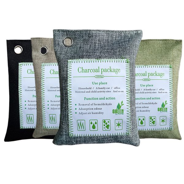

air purifying bag absorber eco-friendly activated bamboo charcoal bag for car