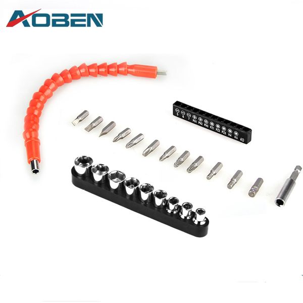 

aoben 298mm flexible shaft bits extention screwdriver bit holder connect link electronics drill accessories 1/4" hex shank tools
