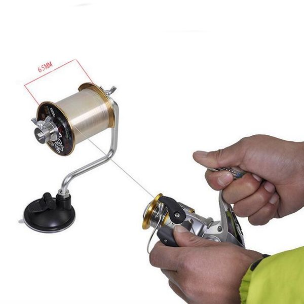 

portable aluminum fishing line winder fishing reel spool spooler system tackle tool suction cup sea carp accessories