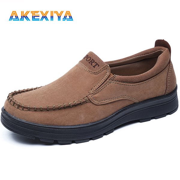 

mens casual shoes flock mens loafers fashion buiness formal shoes anti-slip breathable men soft moccasin, Black