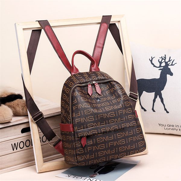 

designer preppy style new fashion women backpack pu leather retro female schoolbags teenage girl travel books rucksack shoulder bags 6