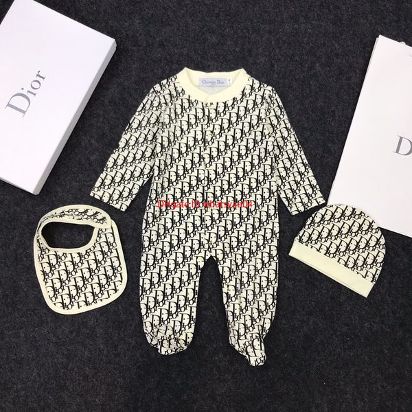 

NewBaby комплекты комбинезон детские дизайнерская одежда комбинезон + слюна полотен