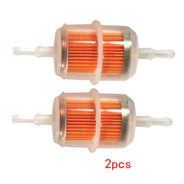 

2pcs 7mm motorcycle filter cleaner in-line petrol gasoline easy install carburetor replacement