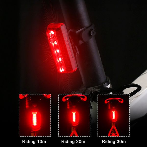 

1pcs bicycle taillight 5 led usb charging caution light 5 modes night riding mck99