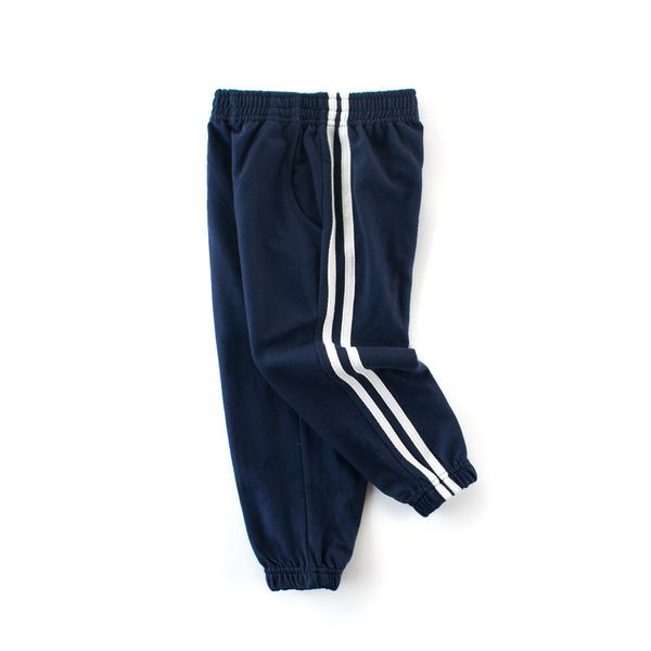 

2019 spring childrenswear boys' sports pants children's trousers cotton baby trousers simple long johns, Blue
