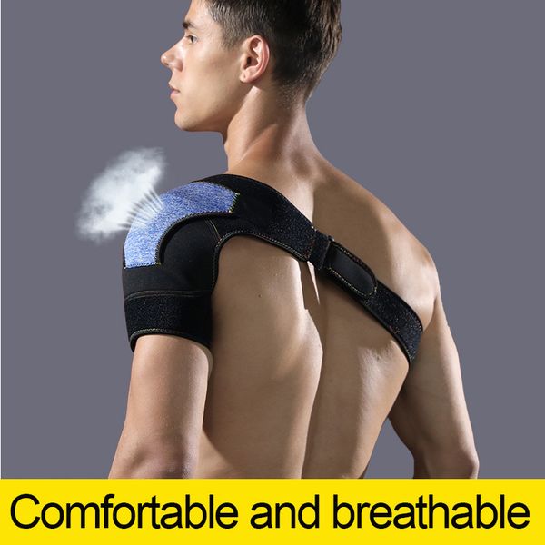 

new products fitness adjustable sweat absorbing breathable protection shoulder indoor outdoor sports comfortable pressure should, Black;blue