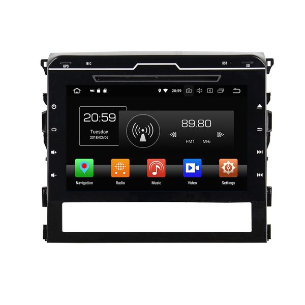 

4gb ram 64gb rom octa core 9" android 8.0 car dvd player for toyota land cruiser 2016 2017 2018 radio gps bluetooth wifi usb mirror-lin