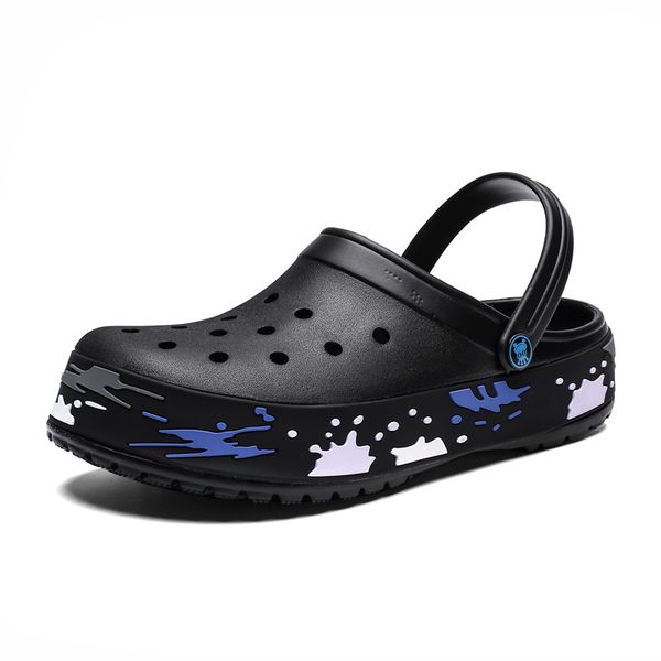 

crocks shoes male mens shoes crocse sandals sandalias summer shoes sandalen slippers sandalet hombre sandali croc clogs new 2019 t200520, Black