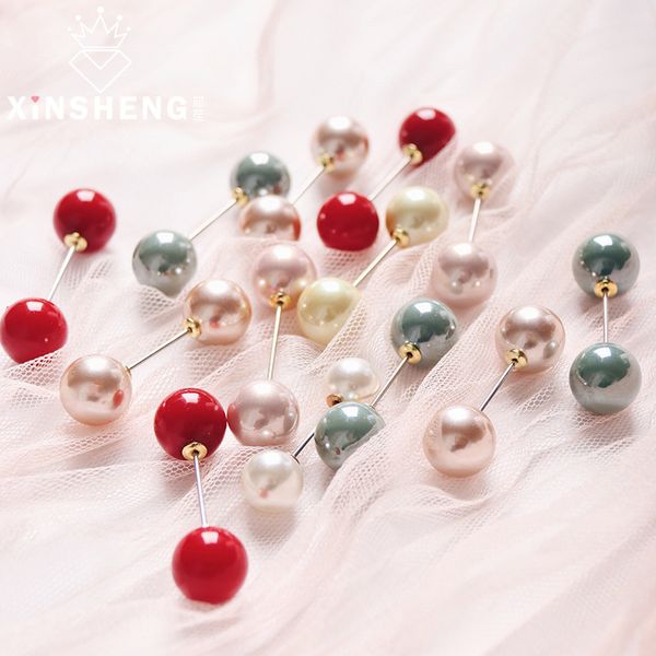 

5pcs/lot round pearl head dressmaking pins weddings bouquet pin corsage florists sewing crafts pin accessories diy tools