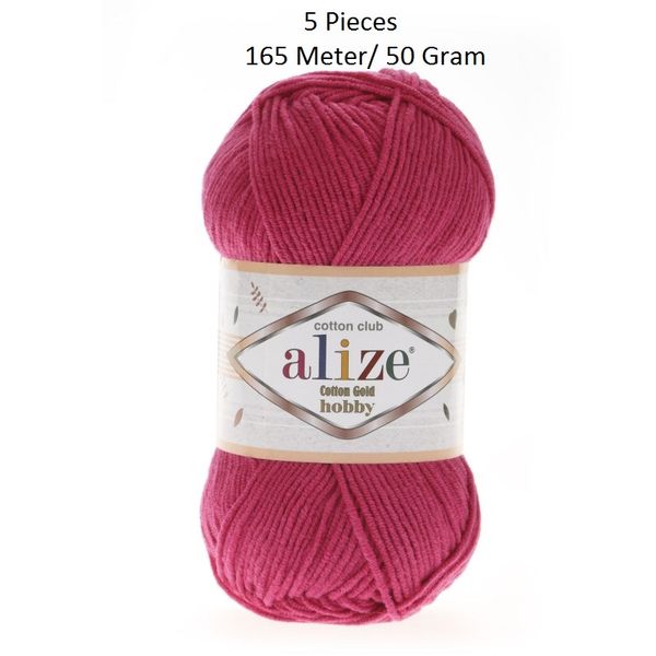 

5 шт alize cotton gold хобби цвет: фуксия (amigurumi пряжа) 50 гр / 165 mt, Black;white