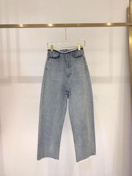 

summer new women high waist slim wide leg pants jeans ddxgz2, Blue