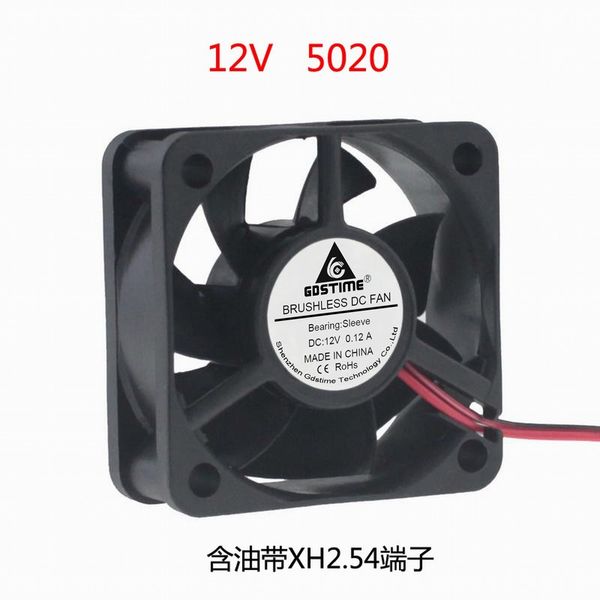 

2pcs/lot 50x50x20mm dc5v 12v 24v 5020 cooling fan low noise axial fan, high speed air vent air blower