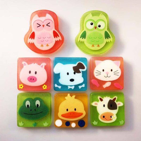 

new handmade essential oils soap boys girls child gift animal soap bath for body work skin bleach soap