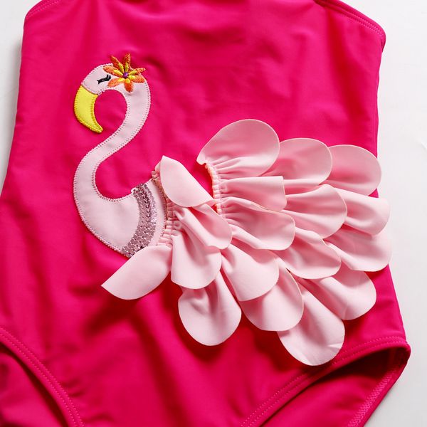 

девушки cute 3d swan one piece купальник черный красный розовый детские romper купальники beach pool бассейн купальный костюм бикини, White
