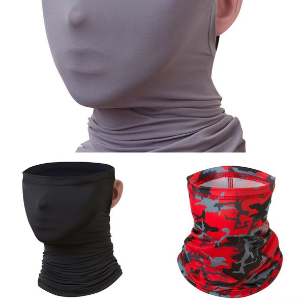 

nvxko new skull skeleton veil outdoor motorcycle bicycle multi headwear face scarf half hat mask cap neck ghost scarf mask halloween, Black