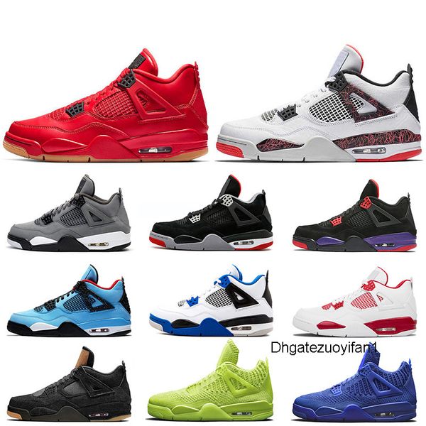 

wholesale jumpman 4 4s women mens basketball shoes singles day pale citron cool grey bred 2019 raptors tattoo fiba volt sports sneakers