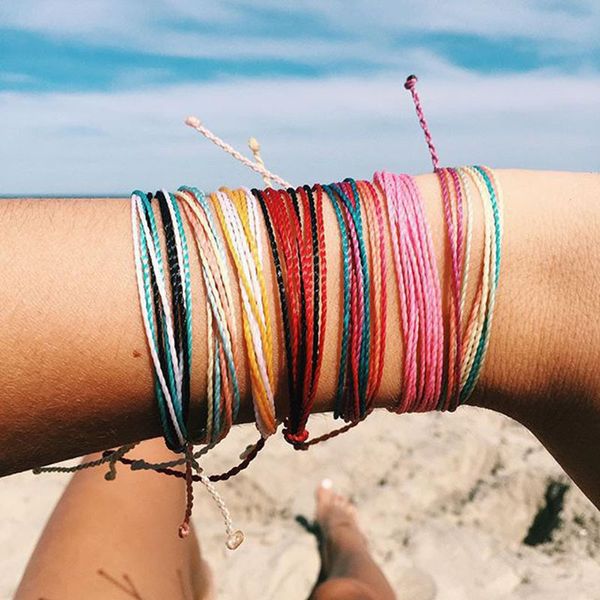 

12 Styles Handmade Wax String Thread Bracelets Multilayer Woven Friendship Bracelet Multicolour Adjustable Braided Bangle Women Gift H999F