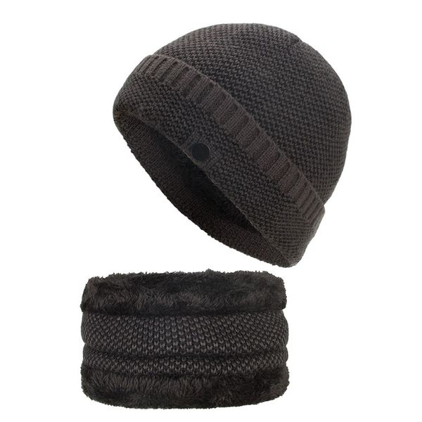 

handmade men winter keep warm thicken hats neckerchief cool design caps for gift, Blue;gray